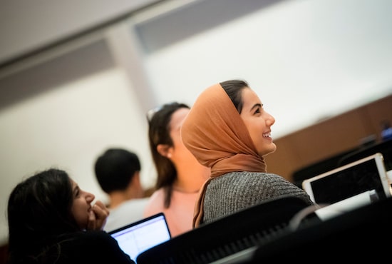 student smiling