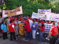 Meeting and demonstration by community organized health committees